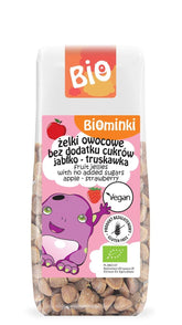 Fruchtgelees ohne Zuckerzusatz, Apfel - Erdbeere BIO 75 g - BIOMINKI